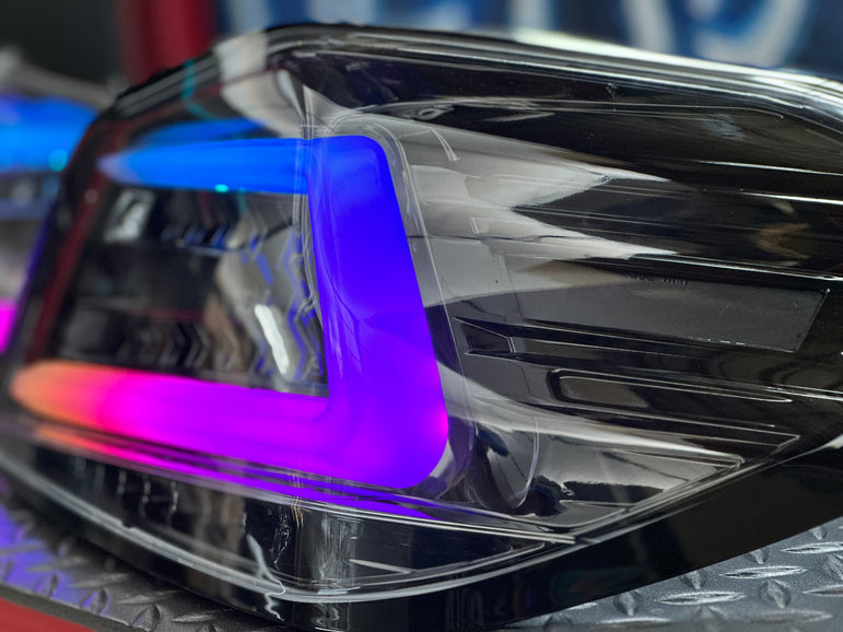 NTXGlow Black Spec D Color Shifting Tail Lights (2015-2021 Subaru WRX) - JSI Racing 