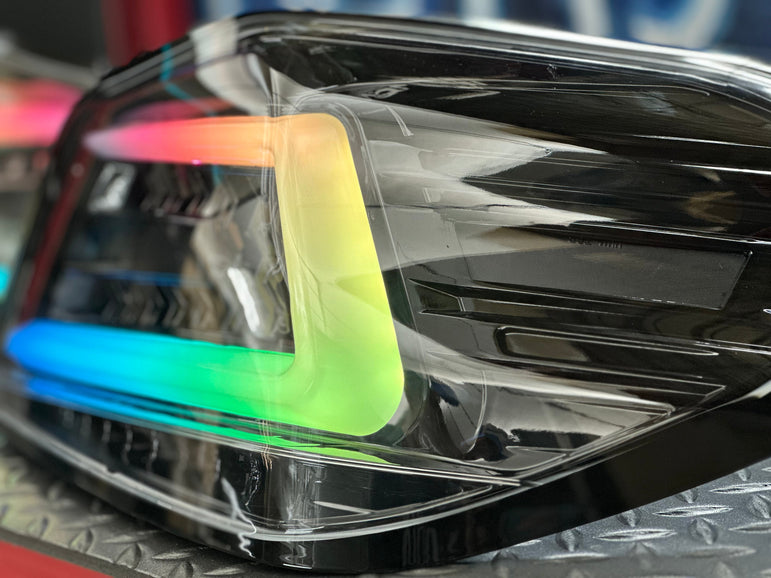 NTXGlow Black Spec D Color Shifting Tail Lights (2015-2021 Subaru WRX) - JSI Racing 