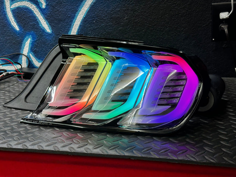NTXGLOW RGB tail lights (2015 - 2023 Ford Mustang) - JSI Racing 