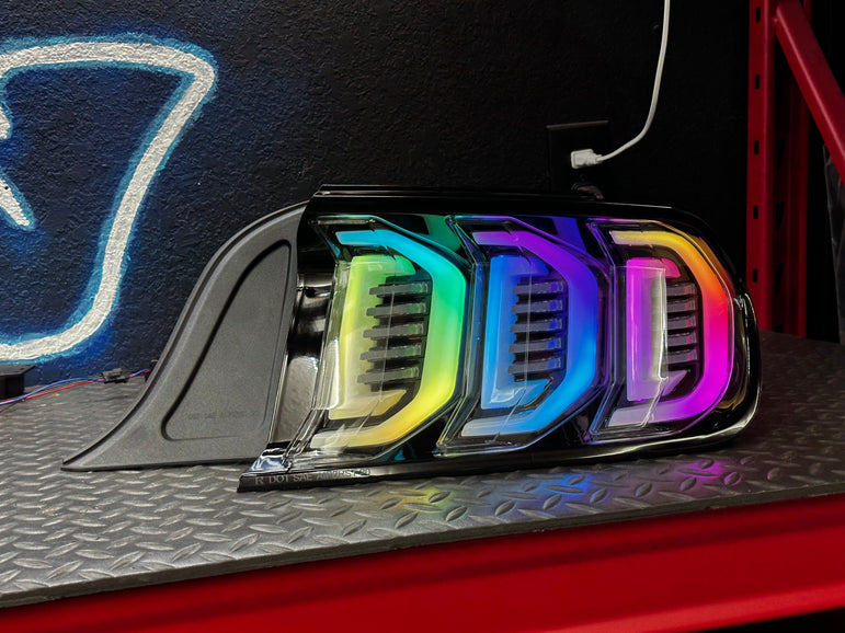 NTXGLOW RGB tail lights (2015 - 2023 Ford Mustang) - JSI Racing 