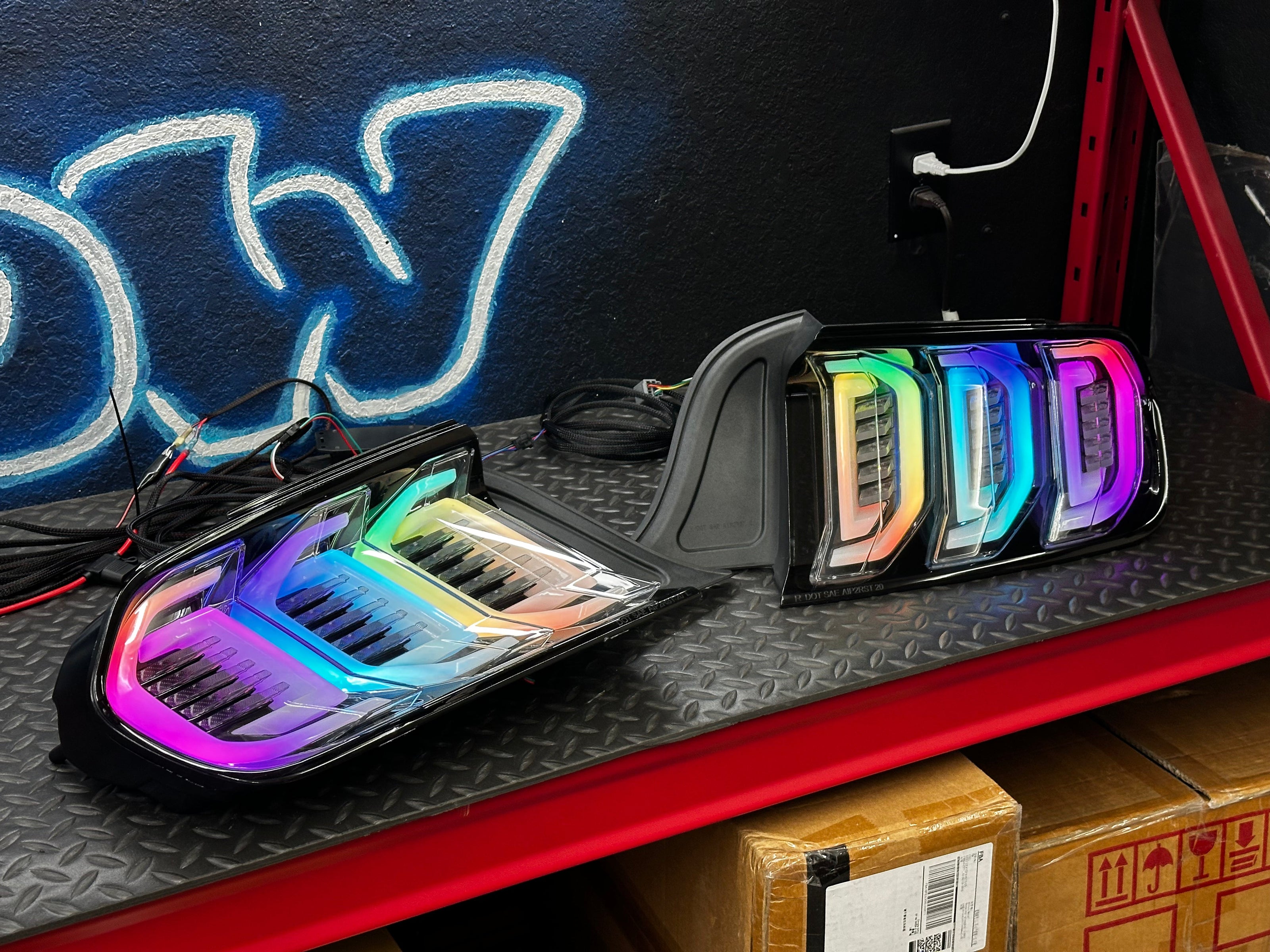 NTXGLOW RGB tail lights (2015 - 2023 Ford Mustang) - JSI Racing 