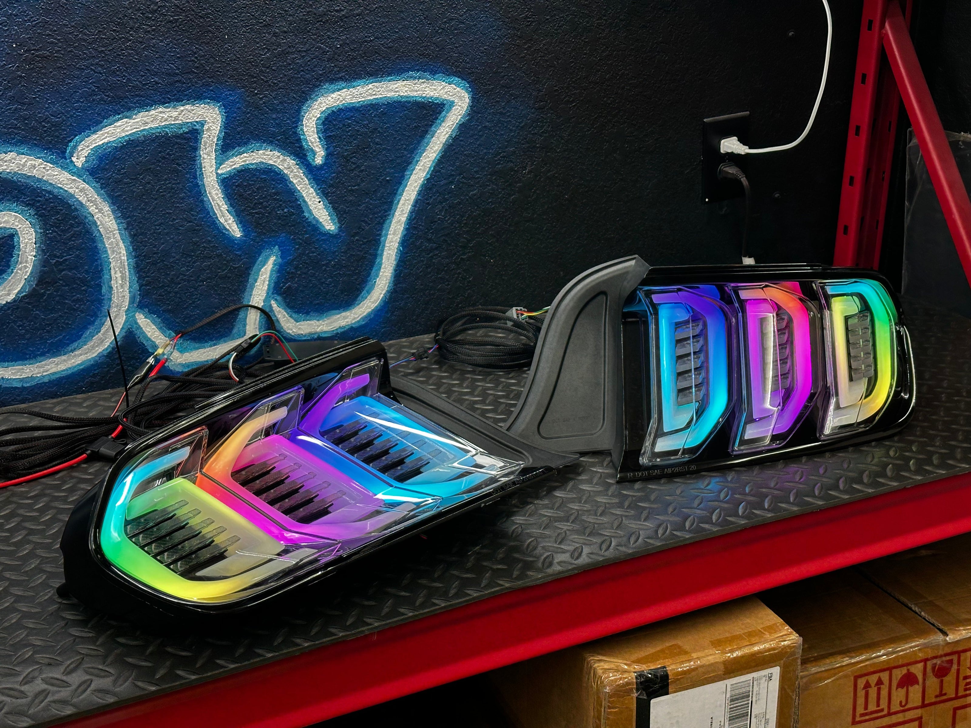 NTXGLOW RGB tail lights (2015 - 2023 Ford Mustang) - JSI Racing 