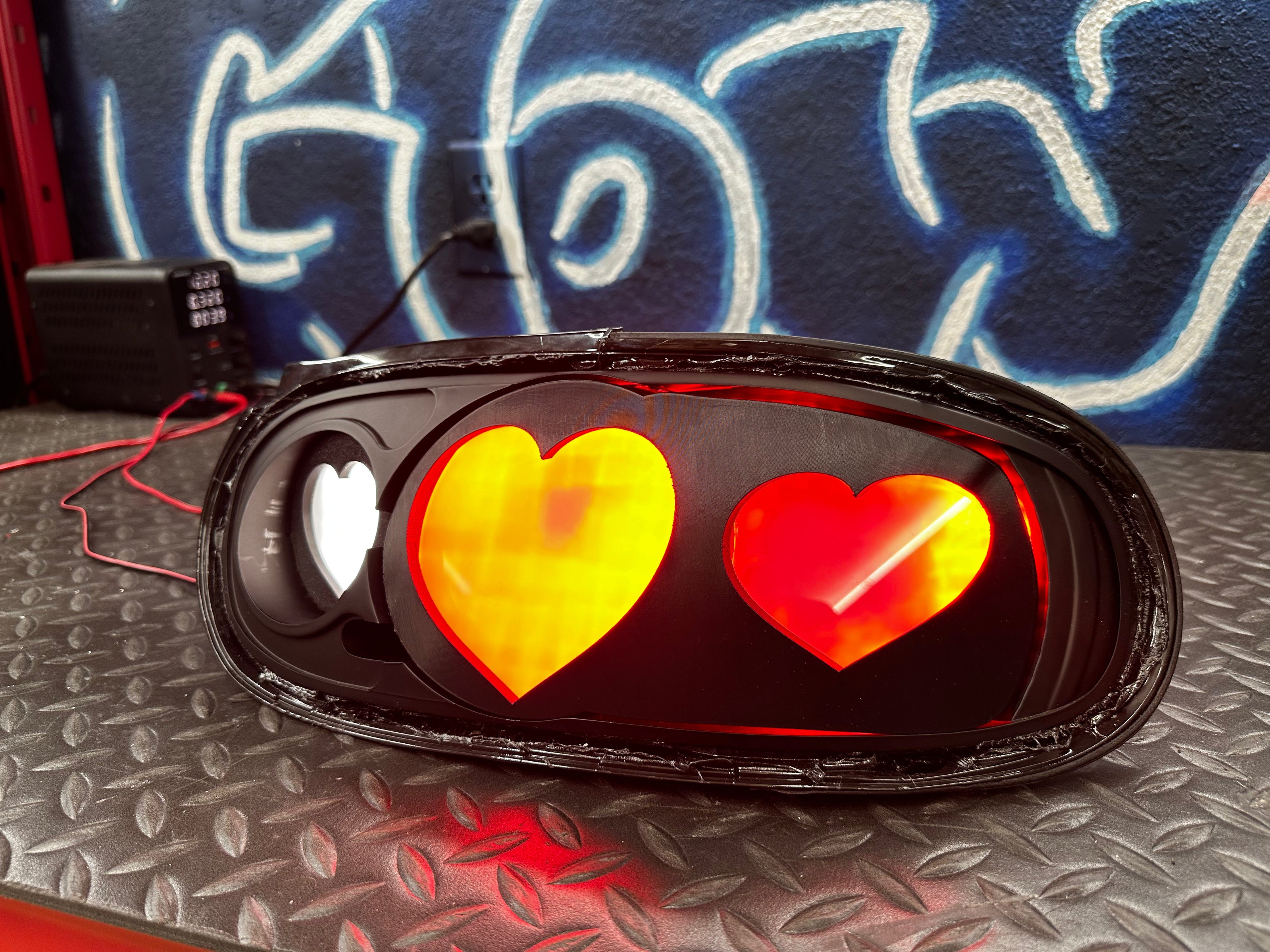 NTXGLOW Diffused Heart Tail Lights – Mazda Miata NA (1990–1997) - JSI Racing 