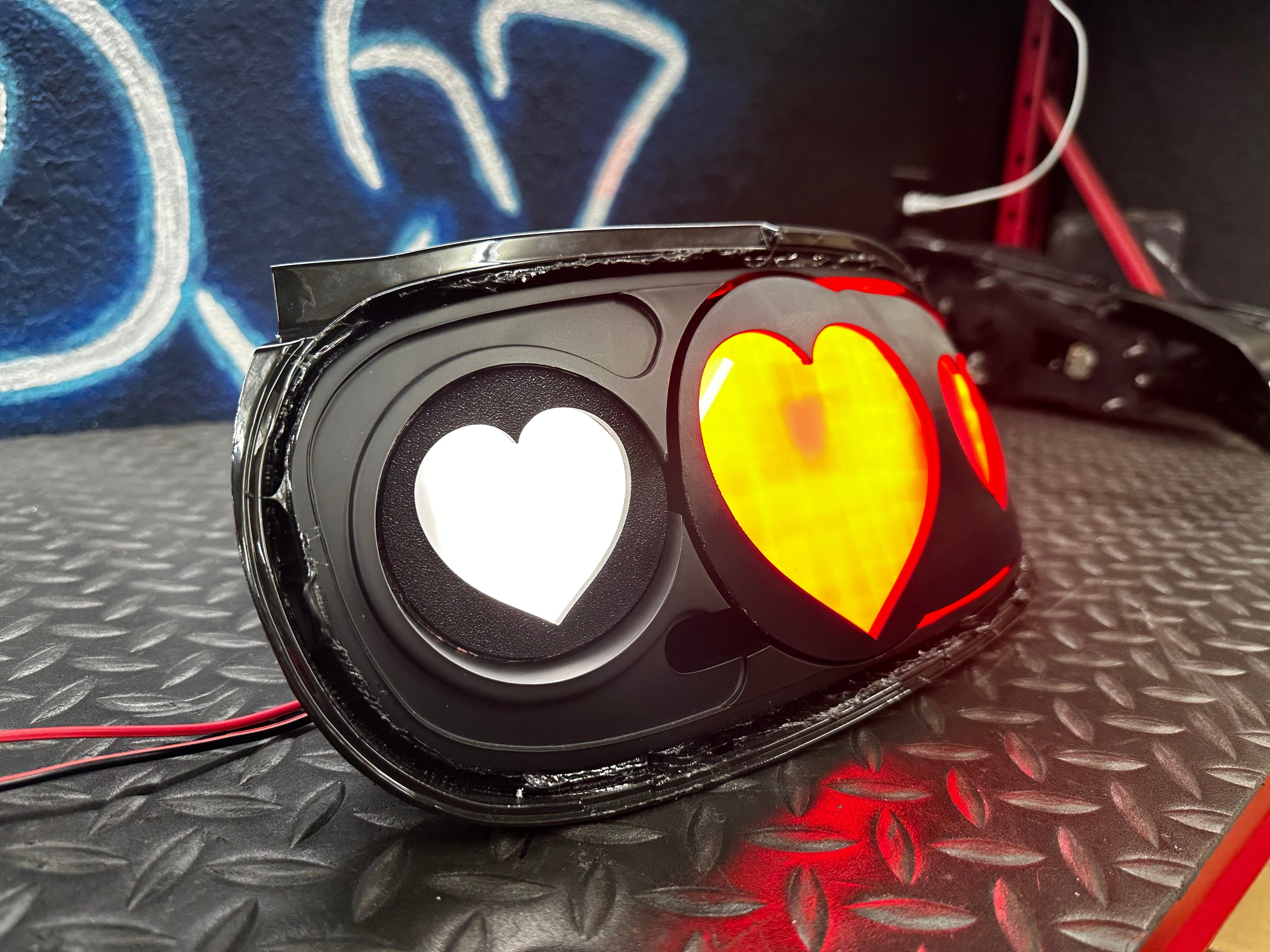 NTXGLOW Diffused Heart Tail Lights – Mazda Miata NA (1990–1997) - JSI Racing 