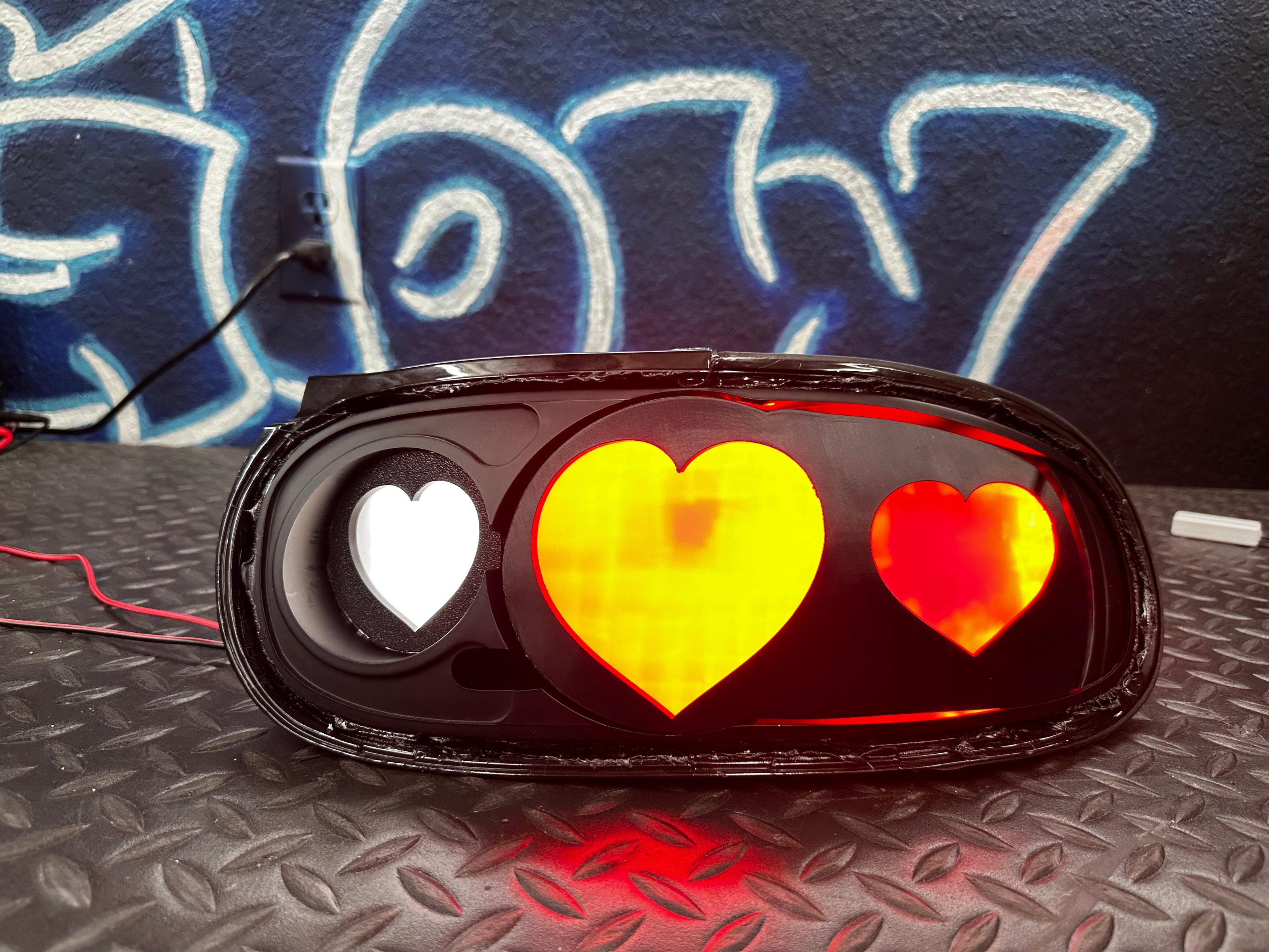 NTXGLOW Diffused Heart Tail Lights – Mazda Miata NA (1990–1997) - JSI Racing 