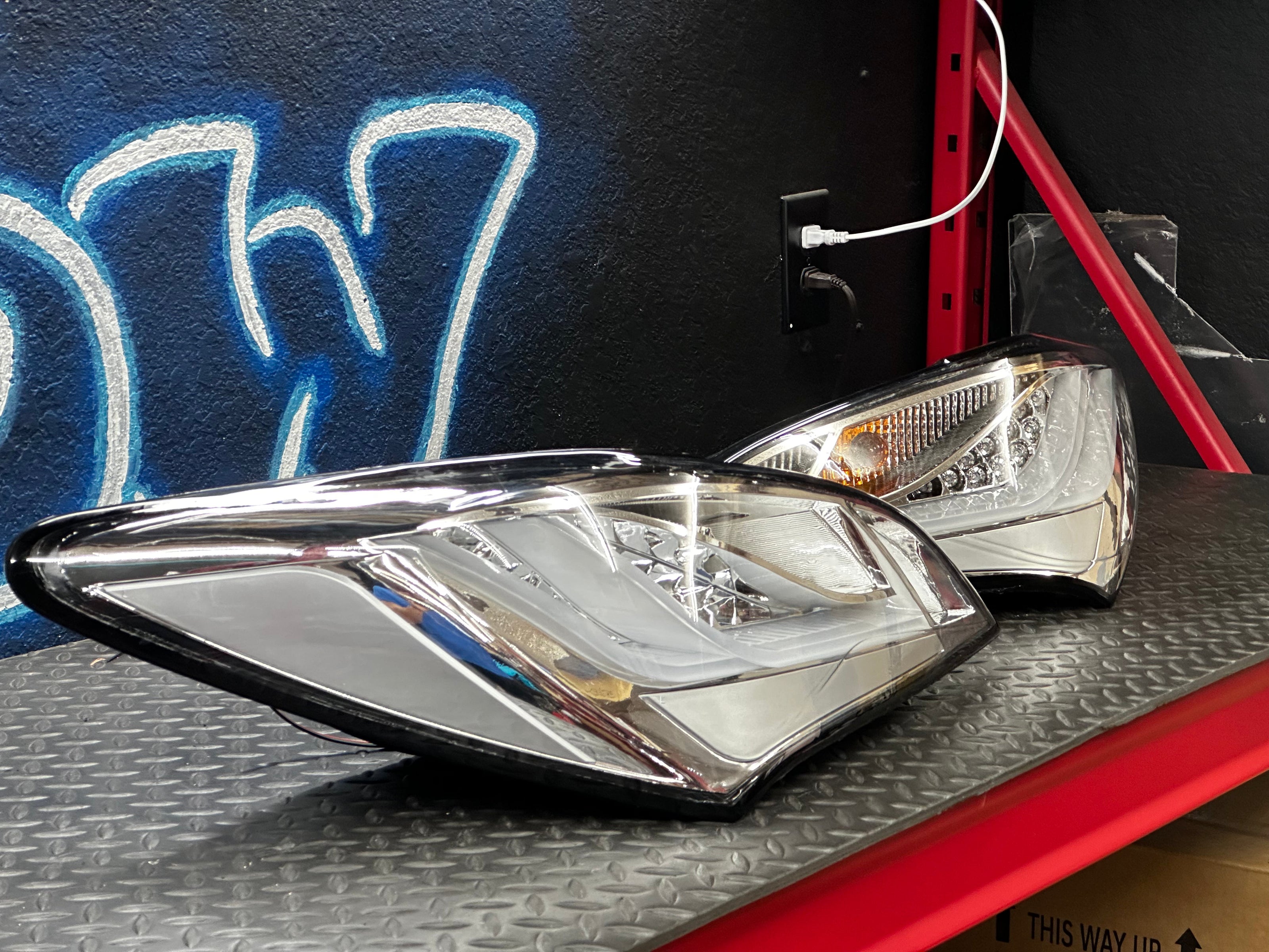 NTXGLOW TRUE clear tail lights (2010 - 2016 hyundai genesis coupe) - JSI Racing 