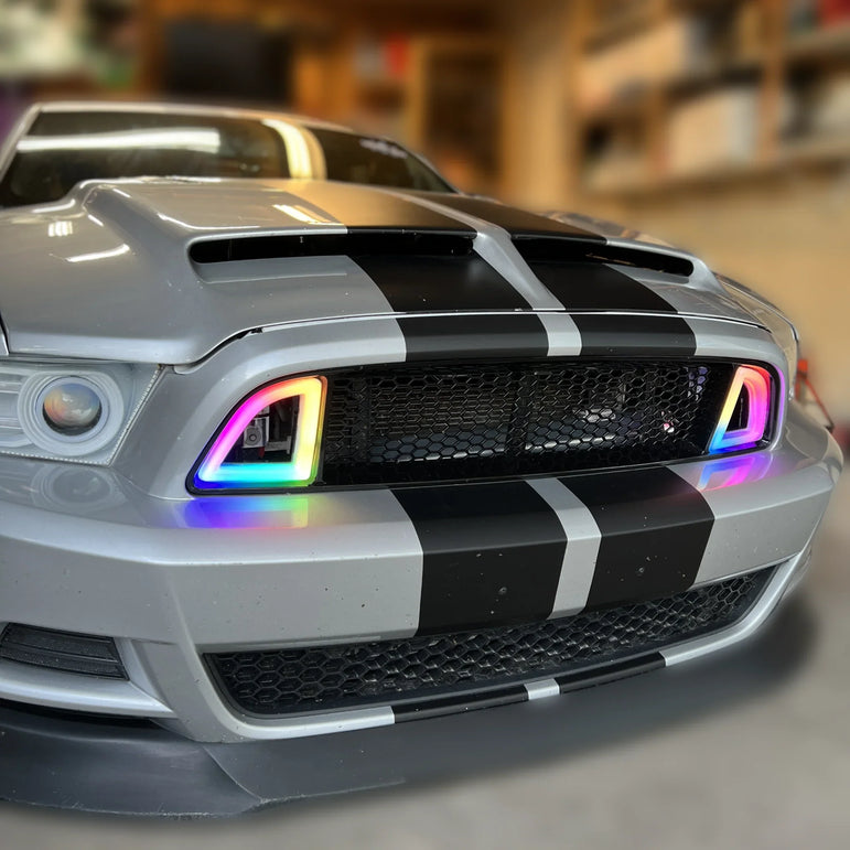 NTXGlow RTR Style RGB Grille (2013-2014 Ford Mustang) - JSI Racing 