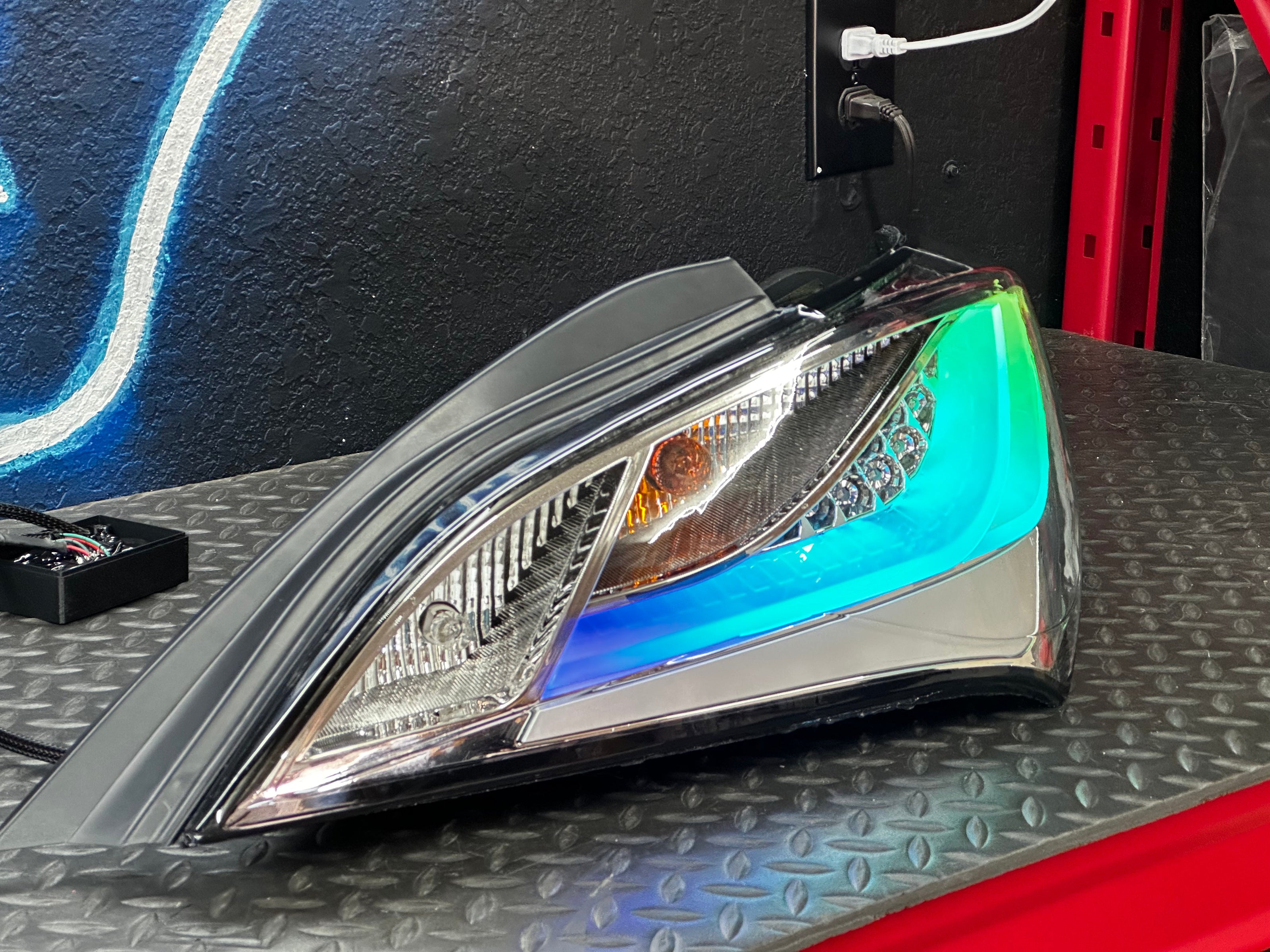 NTXGLOW clear RGB tail lights (10 - 16 hyundai genesis coupe) - eagle eyes - JSI Racing 