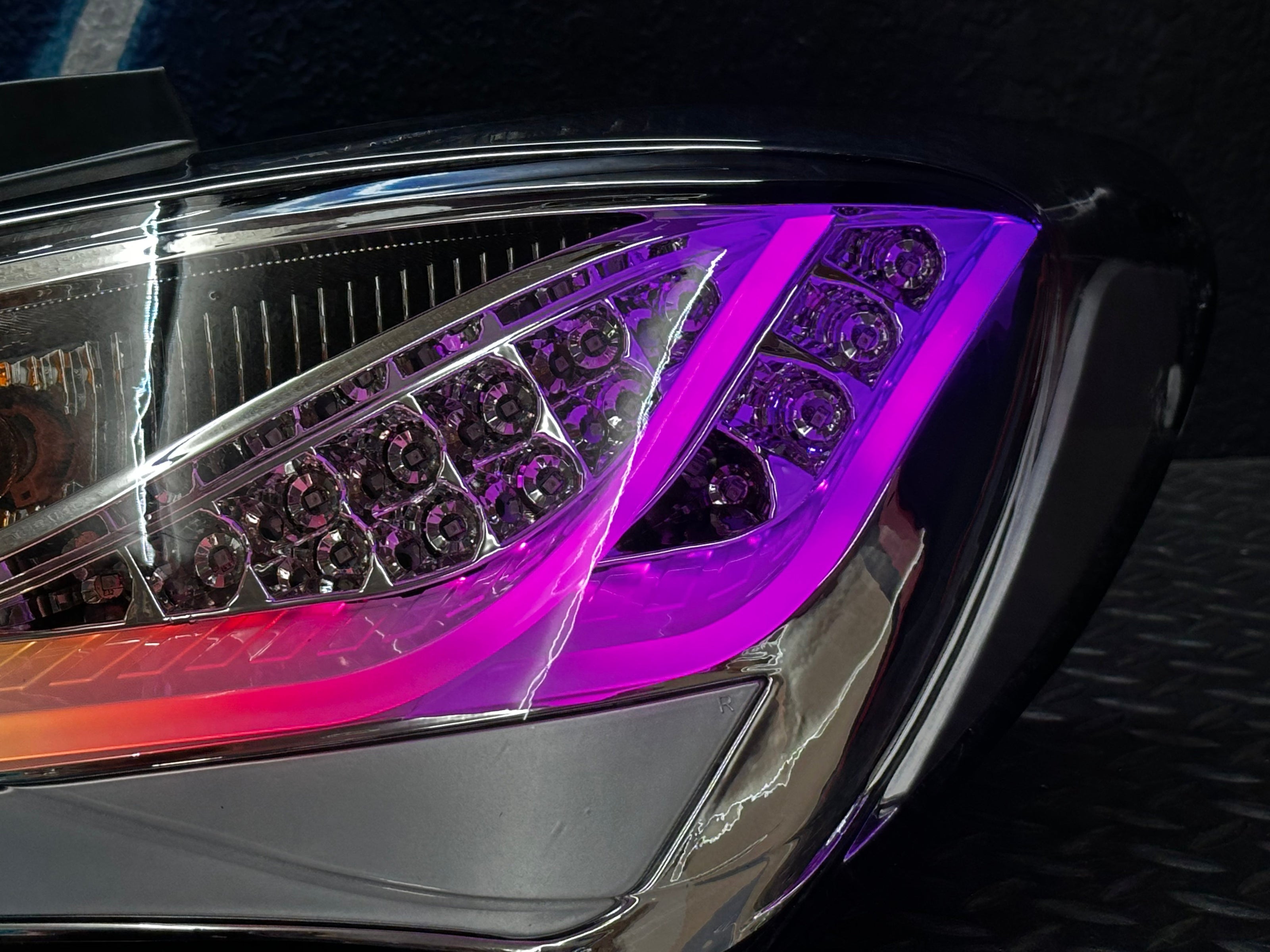 NTXGLOW clear RGB tail lights (10 - 16 hyundai genesis coupe) - eagle eyes - JSI Racing 