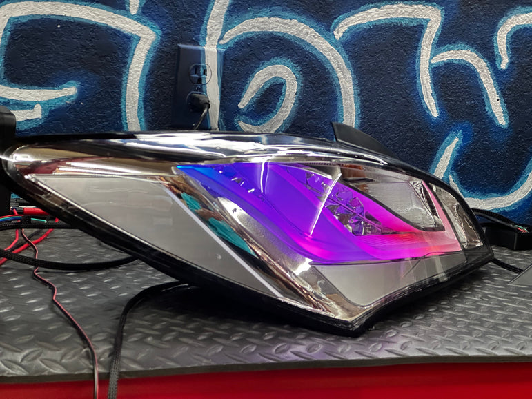 NTXGLOW clear RGB tail lights (10 - 16 hyundai genesis coupe) - eagle eyes - JSI Racing 
