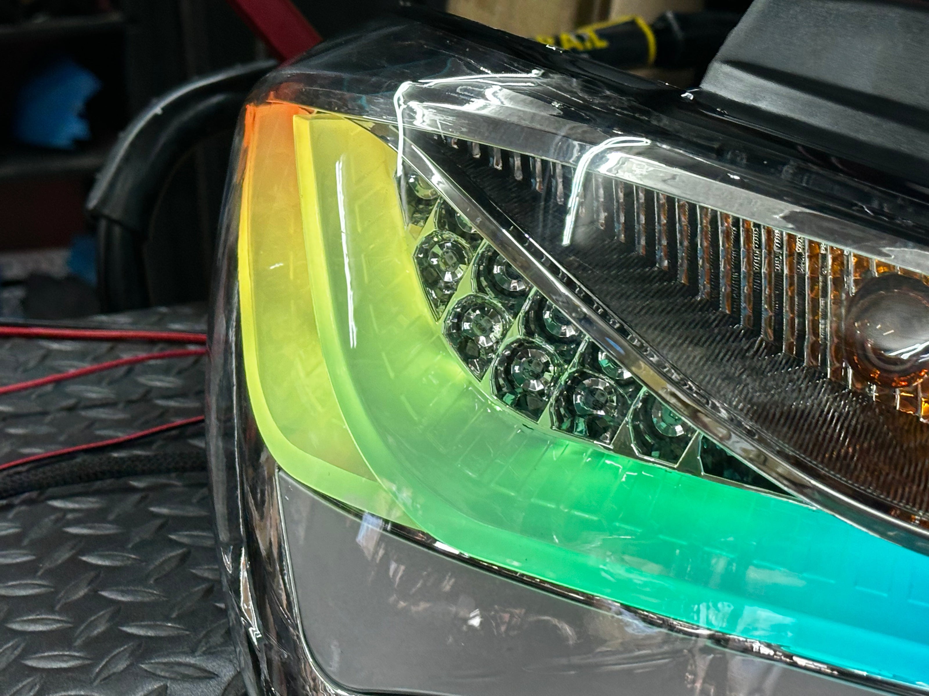 NTXGLOW clear RGB tail lights (10 - 16 hyundai genesis coupe) - eagle eyes - JSI Racing 