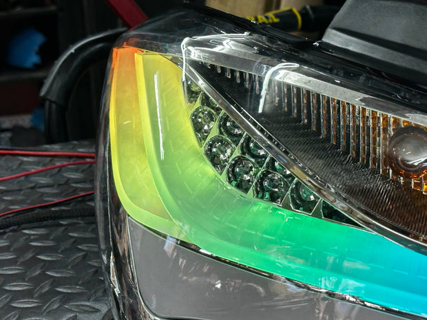 NTXGLOW clear RGB tail lights (10 - 16 hyundai genesis coupe) - eagle eyes - JSI Racing 
