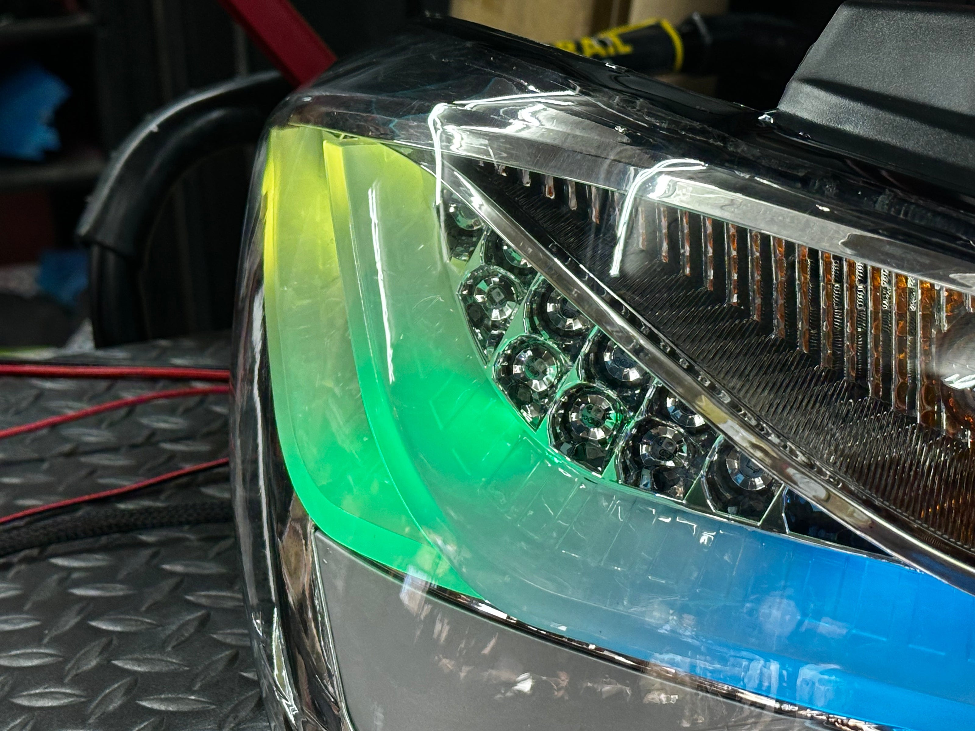 NTXGLOW clear RGB tail lights (10 - 16 hyundai genesis coupe) - eagle eyes - JSI Racing 