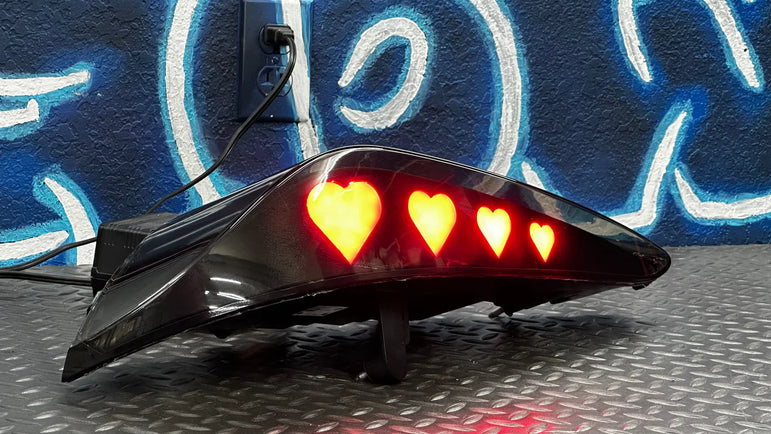 NTXGLOW HEART TAIL LIGHTS (MK5 TOYOTA SUPRA) - JSI Racing 