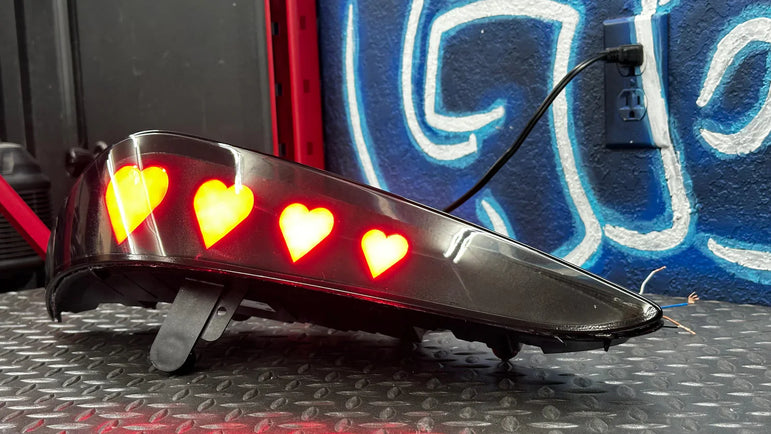 NTXGLOW HEART TAIL LIGHTS (MK5 TOYOTA SUPRA) - JSI Racing 