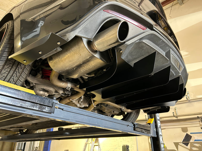 FSPE ATHENA Rear Diffuser & Spats – Mustang S550 (2018–2023 Ecoboost) - JSI Racing 