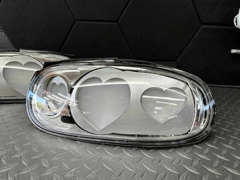 NTXGLOW Clear Diffused Heart Tail Lights – Mazda Miata NA (1990–1997) - JSI Racing 