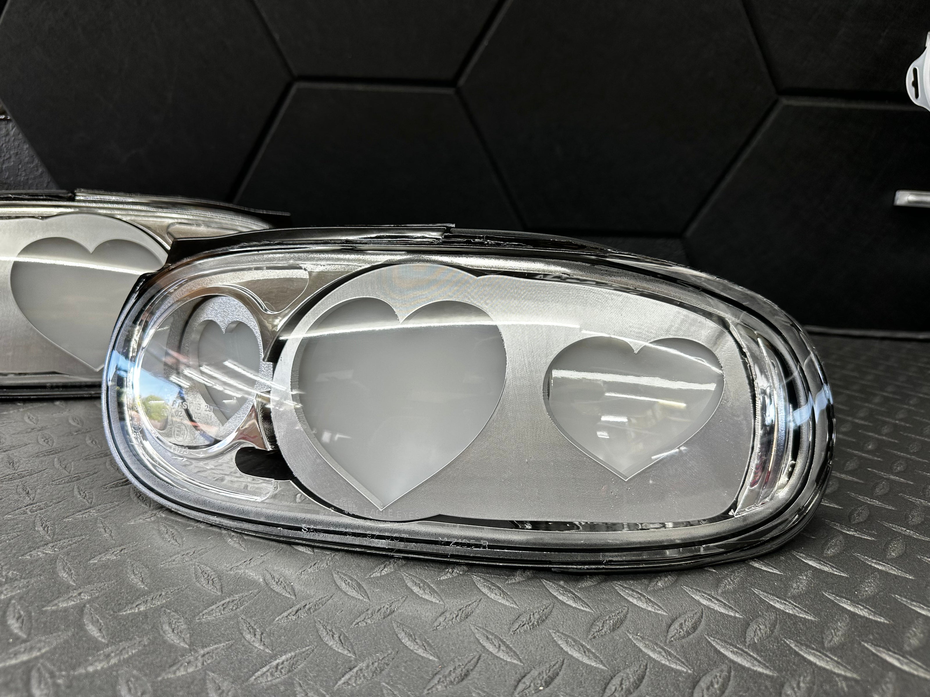 NTXGLOW Clear Diffused Heart Tail Lights – Mazda Miata NA (1990–1997) - JSI Racing 