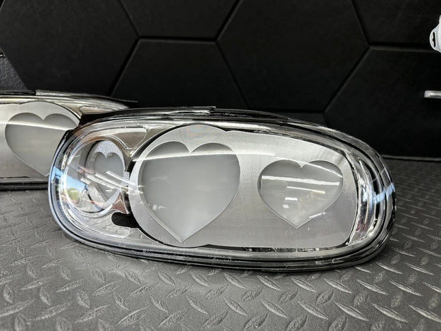 NTXGLOW Clear Diffused Heart Tail Lights – Mazda Miata NA (1990–1997) - JSI Racing 