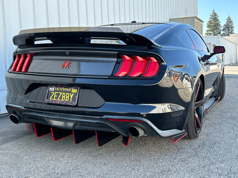 FSPE ATHENA Rear Diffuser & Spats – Mustang S550 (2018–2023 Ecoboost) - JSI Racing 