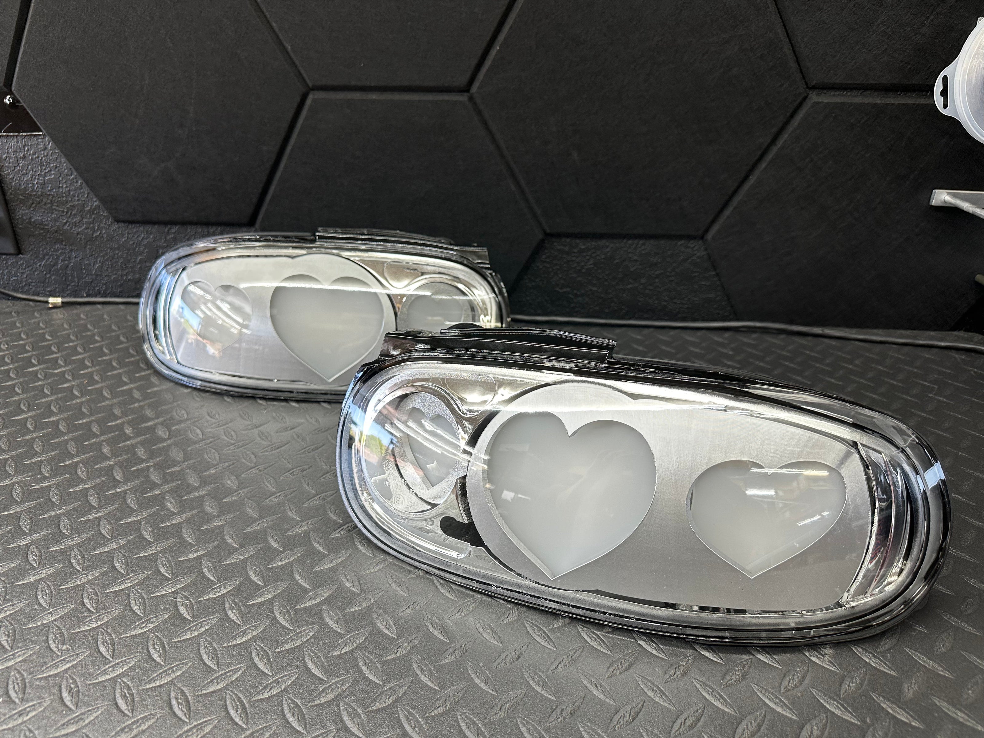 NTXGLOW Clear Diffused Heart Tail Lights – Mazda Miata NA (1990–1997) - JSI Racing 