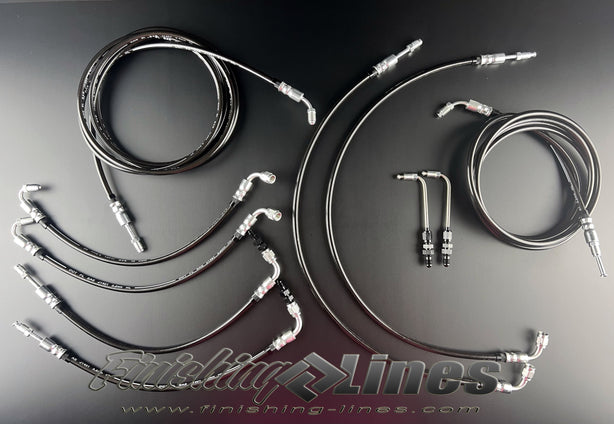 Finishing Lines EF/CRX Full Tuck Brake Line Kit – Stock Master Cylinder & Booster - JSI Racing 