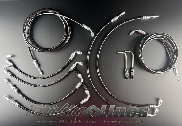 Finishing Lines EF/CRX Full Tuck Brake Line Kit – Stock Master Cylinder & Booster - JSI Racing 