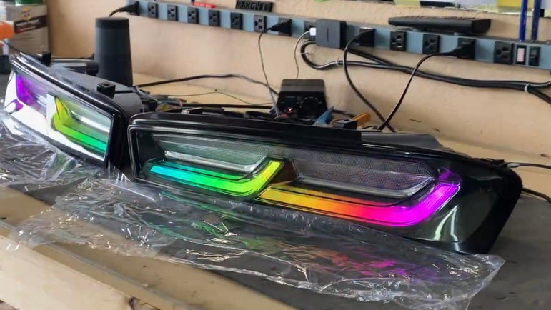 NTXGlow Color Shifting Tail Lights (2016-2018 Camaro) - JSI Racing 