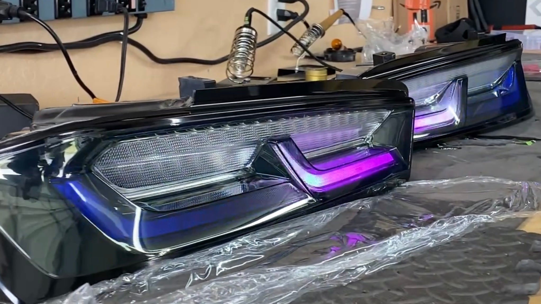 NTXGlow Color Shifting Tail Lights (2016-2018 Camaro) - JSI Racing 