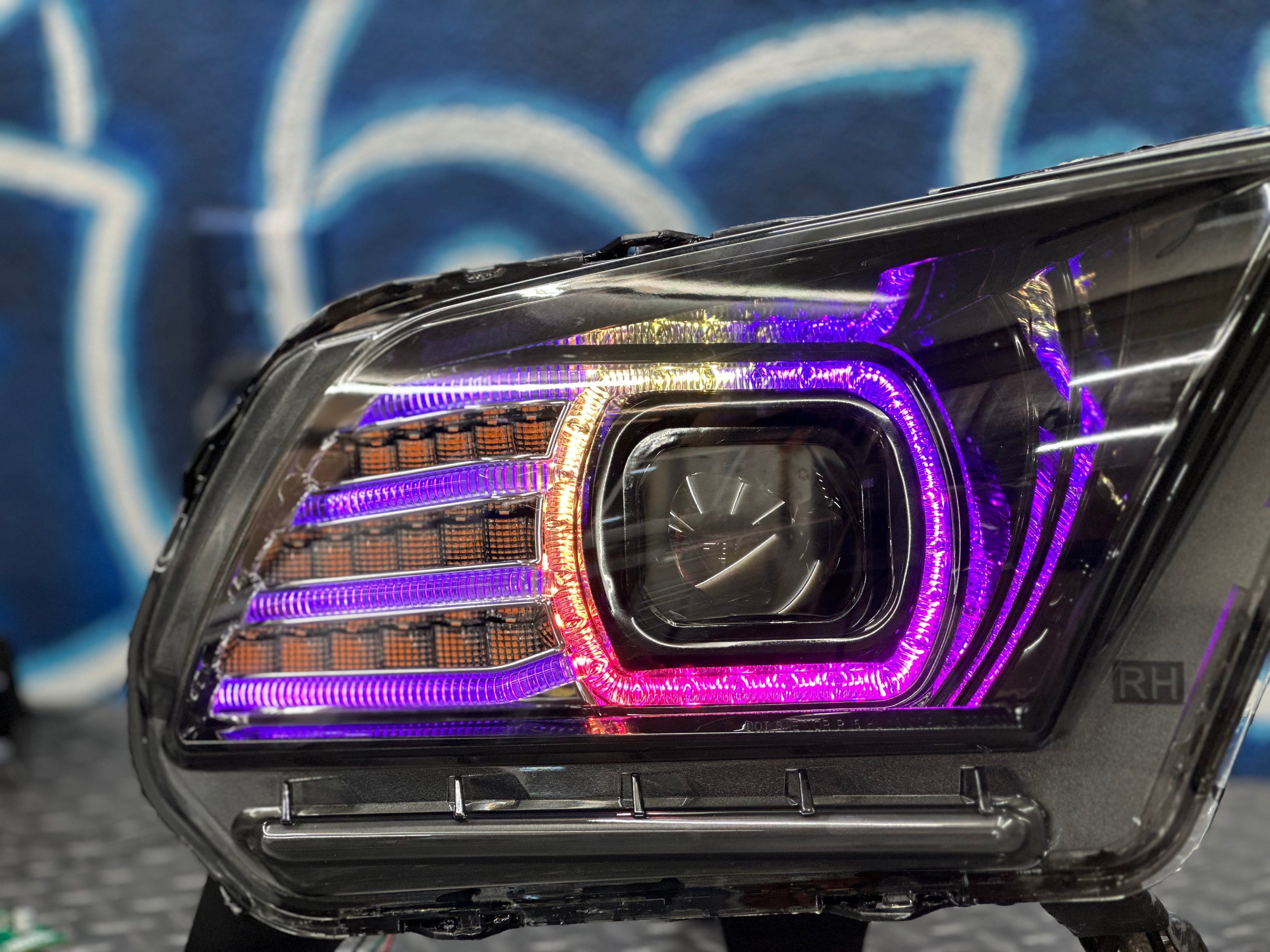 NTXGlow RGB Morimoto Xb Headlights (2010-2012 Ford Mustang) - JSI Racing 