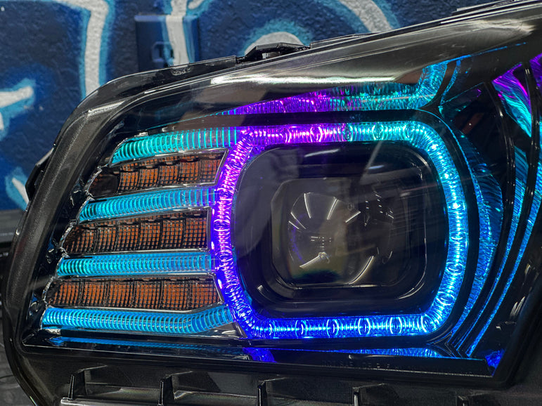 NTXGlow RGB Morimoto Xb Headlights (2010-2012 Ford Mustang) - JSI Racing 