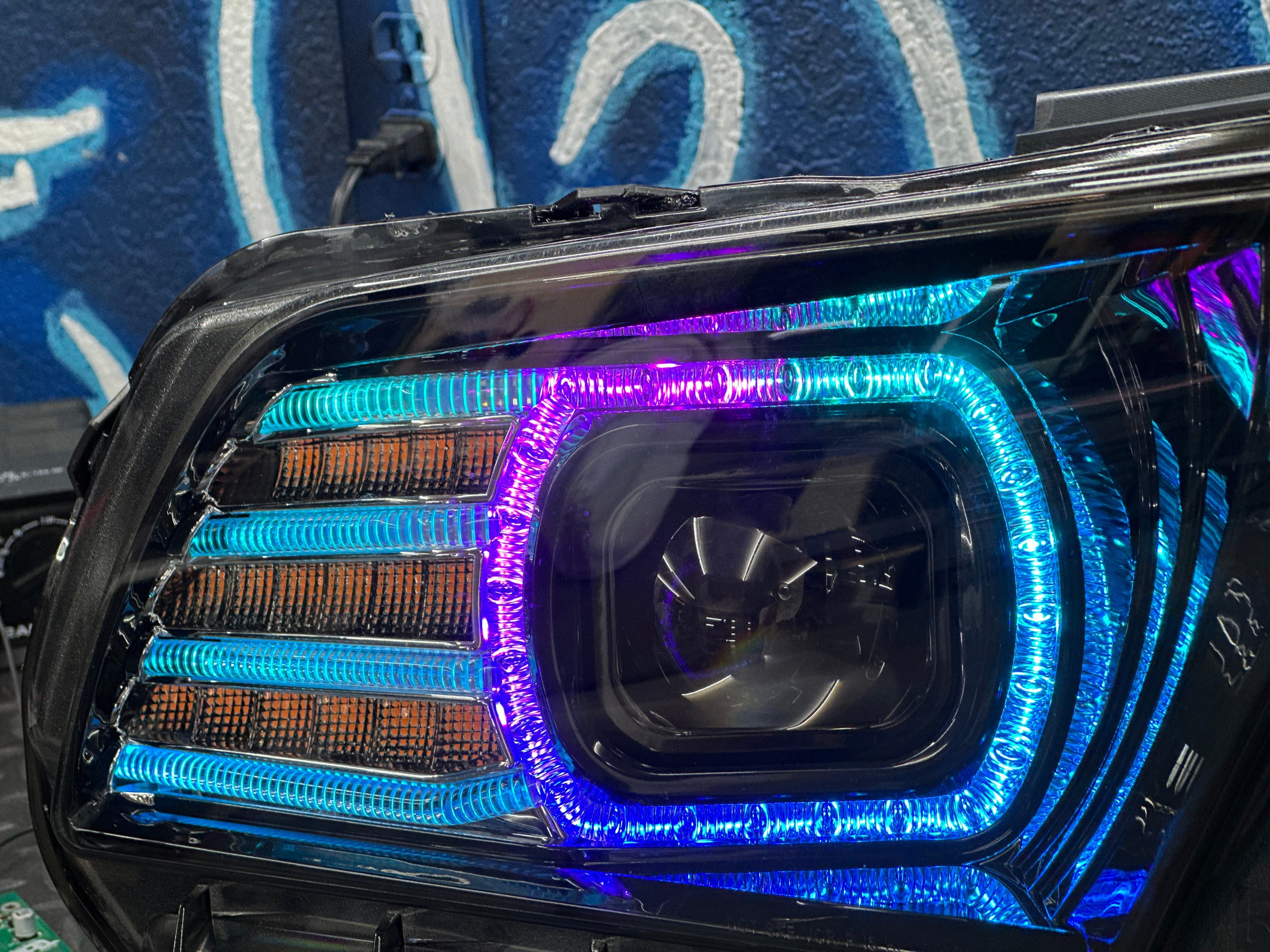 NTXGlow RGB Morimoto Xb Headlights (2010-2012 Ford Mustang) - JSI Racing 