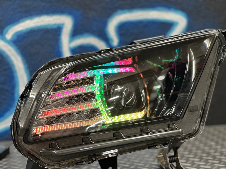 NTXGlow RGB Morimoto Xb Headlights (2010-2012 Ford Mustang) - JSI Racing 