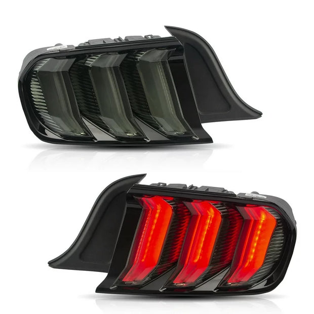 NTXGlow Smoked Tail Lights (2015-2023 S550 Ford Mustang) - JSI Racing 
