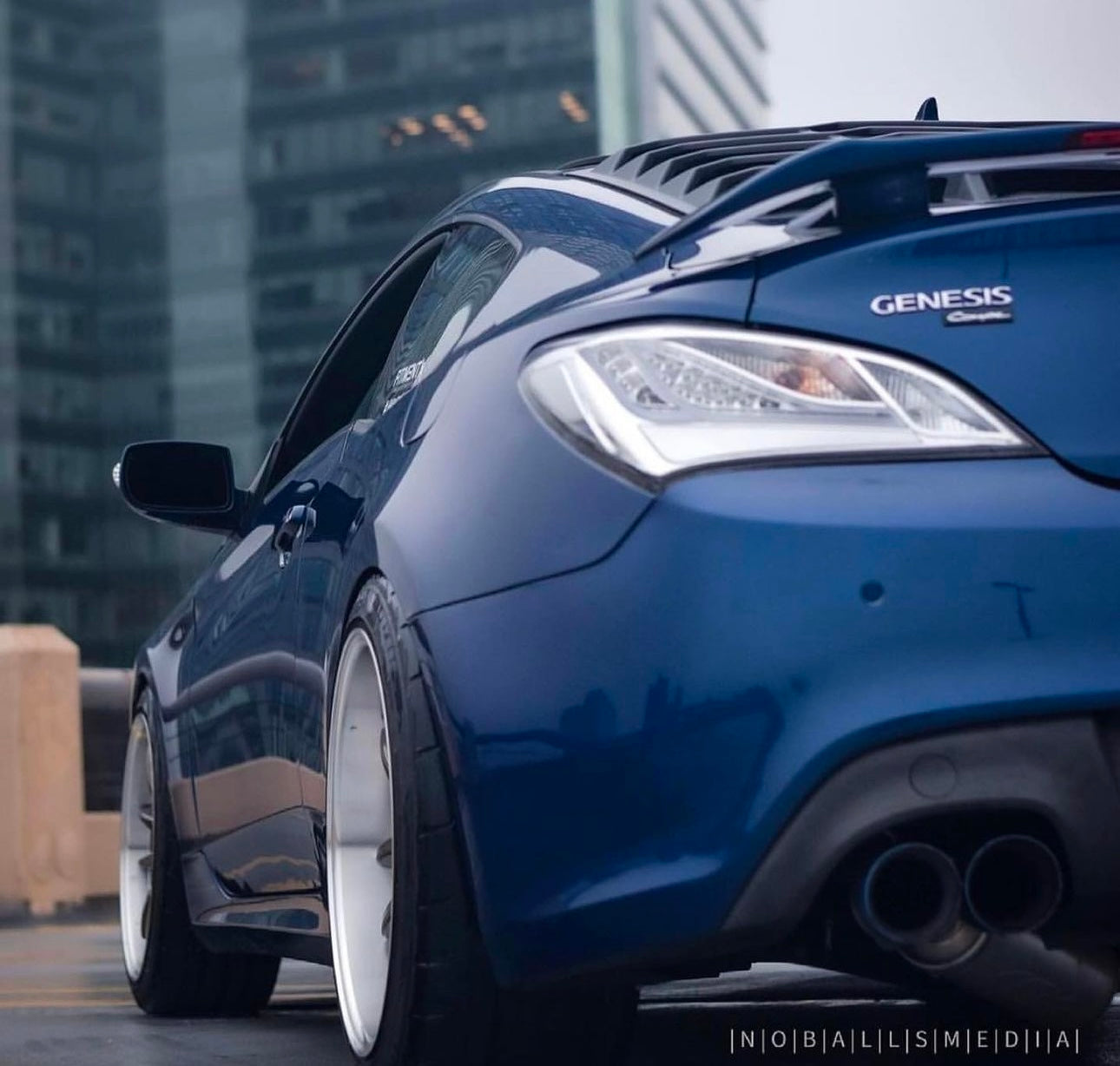 NTXGlow CLEAR Eagle Eye Tail Lights (2010-2016 Hyundai Genesis Coupe) - smoked lens - JSI Racing 