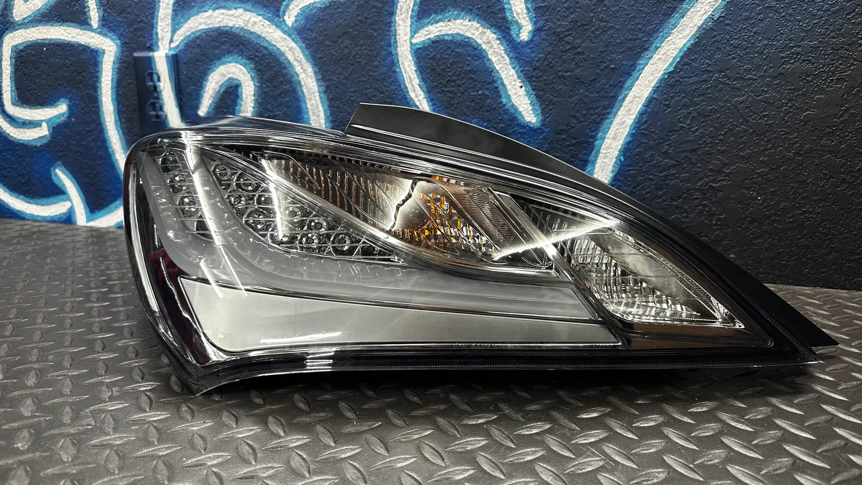 NTXGlow CLEAR Eagle Eye Tail Lights (2010-2016 Hyundai Genesis Coupe) - smoked lens - JSI Racing 