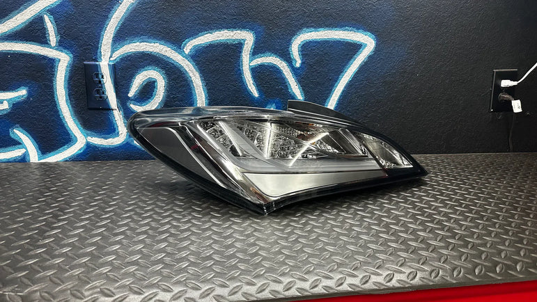 NTXGlow CLEAR Eagle Eye Tail Lights (2010-2016 Hyundai Genesis Coupe) - smoked lens - JSI Racing 