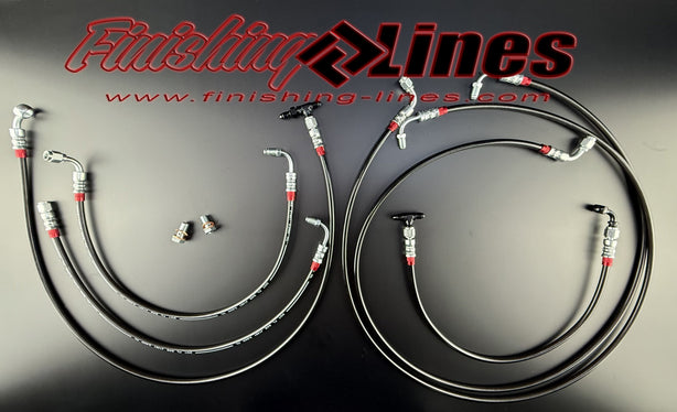 Finishing Lines Acura RSX / Honda Civic EP3 Inline Staging Brake Kit (Stock Prop Valve Location) - JSI Racing 