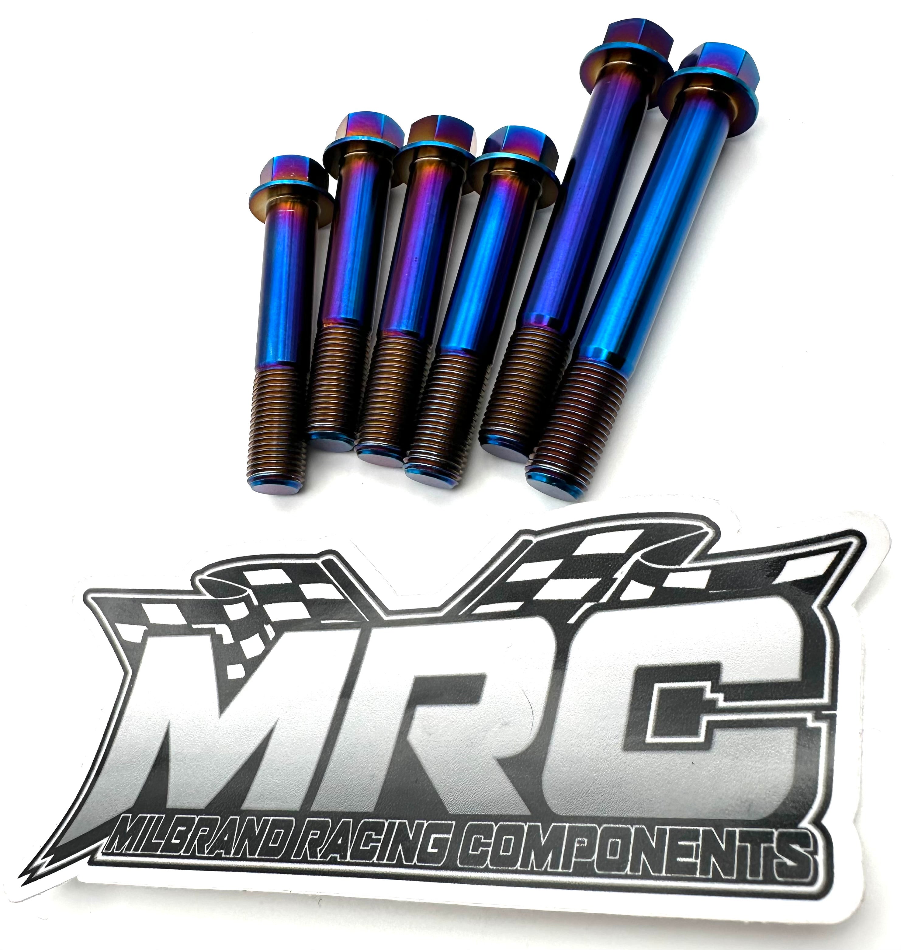 MRC Racing Components Honda/Acura K-Series Titanium Trans to Engine Bolt Kit Raw Finish MRC Racing Components