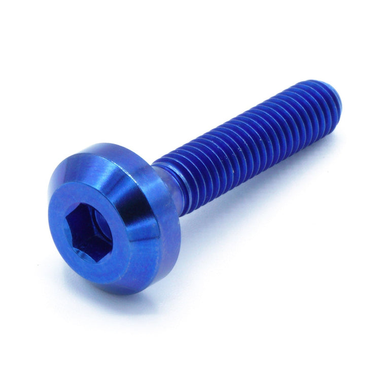 M6 x 1.00 x 30mm Titanium Motor Head Bolt - JSI Racing 