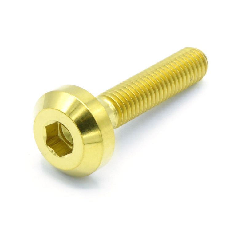 M6 x 1.00 x 30mm Titanium Motor Head Bolt - JSI Racing 