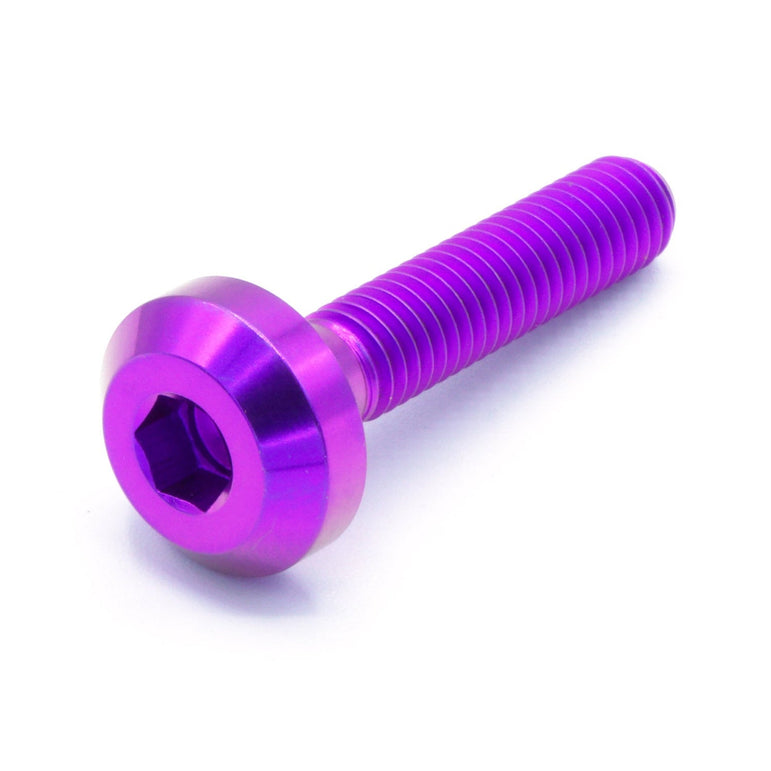 M6 x 1.00 x 30mm Titanium Motor Head Bolt - JSI Racing 