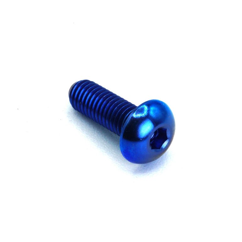 M5 x .8 x 15mm Titanium Button Head Bolt - JSI Racing 