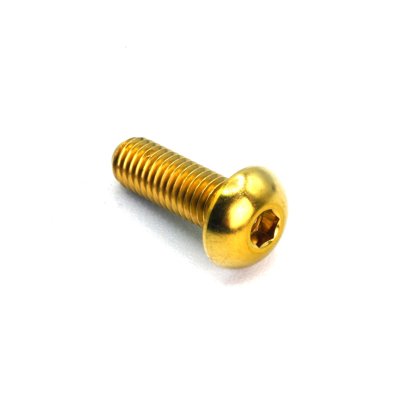 M5 x .8 x 15mm Titanium Button Head Bolt - JSI Racing 