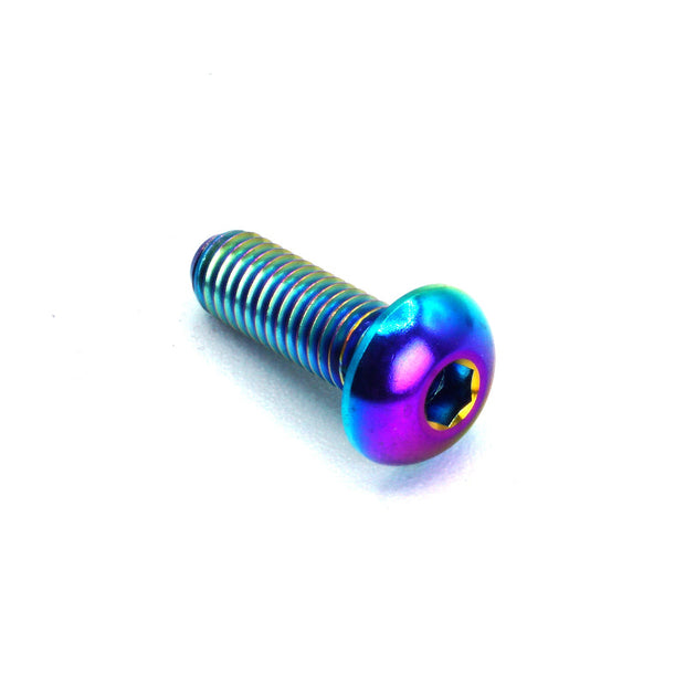 M5 x .8 x 15mm Titanium Button Head Bolt - JSI Racing 