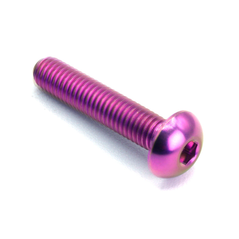 M5 x .8 x 25mm Titanium Button Head Bolt - JSI Racing 