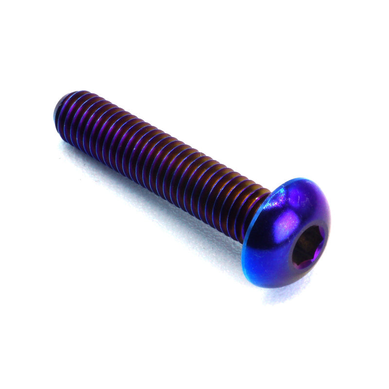 M5 x .8 x 25mm Titanium Button Head Bolt - JSI Racing 