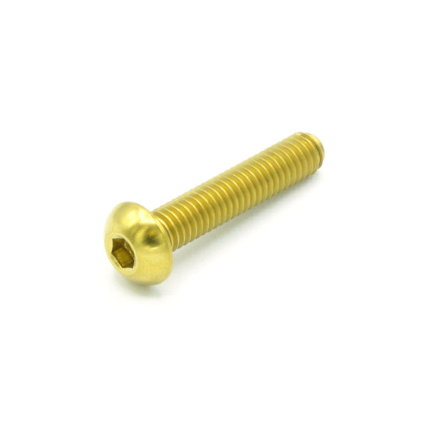M4 x .7 x 20mm Titanium Button Head Bolt - JSI Racing 