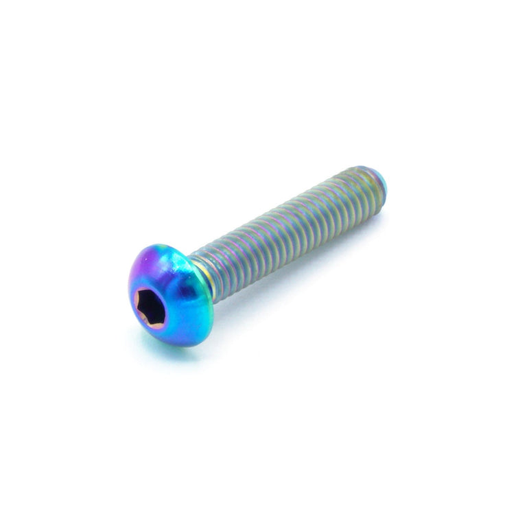 M4 x .7 x 20mm Titanium Button Head Bolt - JSI Racing 