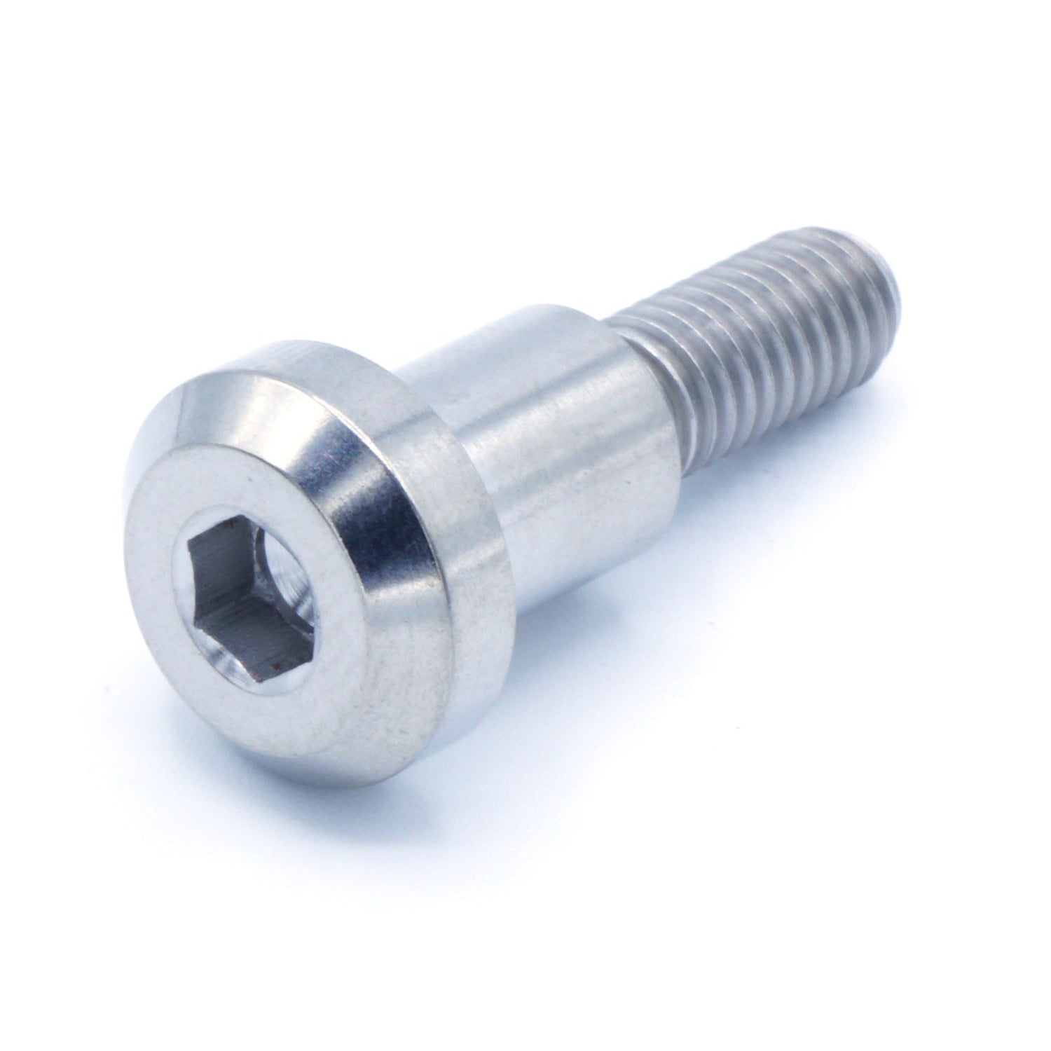 M6 x 1.00 x 25mm Titanium Motor Head Shoulder Bolt - JSI Racing 